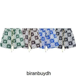 Florida Beach Shorts New Full Print Cashew Flower Rhude Online Silver Beach Pants High Street Style Unisex Shorts