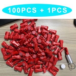 Kits (100+1)Pcs Security Stop Lock Retail Shop Display Hook Anti Theft Stoplock With Magnetic Key Detacher AntiTheft 6mm Lock