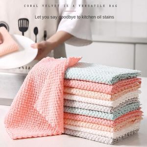 Handduk 10st Super Soft Polyester ananasskurna trasa handdukar för hushållens sysslor rengöring av prylar