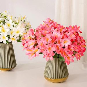 Decorative Flowers Home Floral Simulation Valentine's Day Gift Silk Narcissus Orchid Artificial Lily Bouquet Party Decoration Fake Flower
