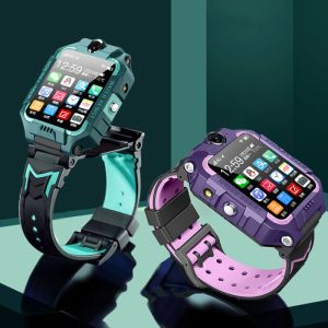 Watches 2021 Children's Smart Watch Kids Phone Smartwatch For Boys Girls With Sim Card Photo Waterproof IP67 Gift för iOS Android