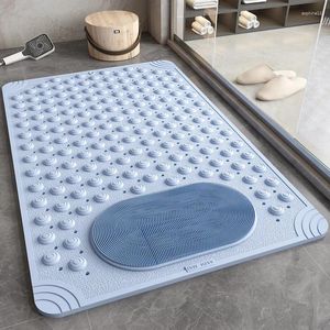 Badmatten Nicht-rutsches Badezimmer Matte Anti-Fall-Fall wasserdichte PVC-Sicherheits-Duschtor Teppichmassage Füße leicht zu reinigen Toilettenbadewaschbade-Boden Teppich