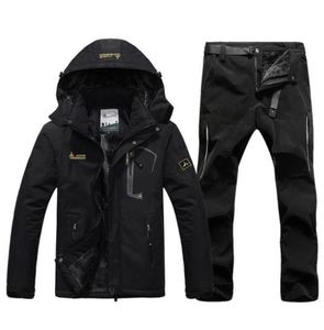 Jackets de esqui no traje de esqui de inverno para homens jaqueta de snowboard à prova d'água que quente define o equipamento masculino ao ar livre neve e calças2592400