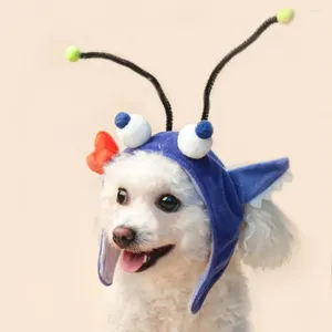 Hundkläder Cartoon Pet Hat Bekväm bedårande julkatt för hundar Kattungar Söta cosplayhuvudbonader med York