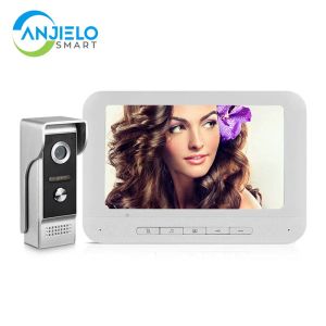 Intercom Anjielosmart 7 Inch Intercom Video Doorbell with Camera Videoportero Interfone Residencial Security Protection For Apartment