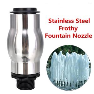 Garden Decorations 1inch DN25 Stainless Steel Frothy Fountain Nozzle Bubbling Waterscape Pond Sprayhead Outdoor Accessories For Park Pound