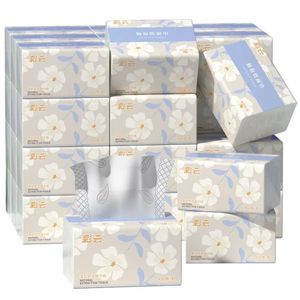 6 пакетов сгущайте ящик бумаги 5layers качество мягкой девственной деревянной ткани домашняя туалетная бумага кухонная салфетки 240323