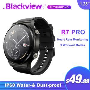 時計Blackview R7 Pro Smart Watch Men Sports Watch Clock Waterproof Clock Heart Rate Monitor SmartWatch for iOS Android電話