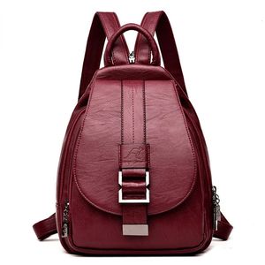 Tasarımcı sırt çantası deri sırt çantaları genç kızlar için kadın okul çantası geri retro retro bagpack sac a dos cüzdanlar 240329