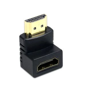 NUOVO Adattatore del connettore per cavi compatibile con HDMIpatibile 270 anni a 90 gradi Angolo retto destro HDMPATIBILE MASCHIO ALLA FEMMA CONVERTER EXTENDER COUPLER per