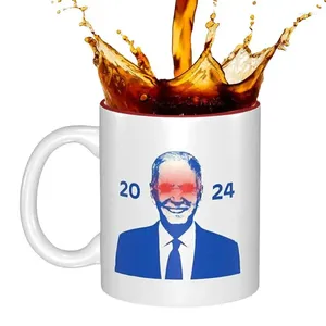 Mughe Biden 2024 Coppa 350 ml Ceramica VOTO MAGGIO Presidente Elezione Travel Durevole Travel Funny Kitchen Cups per uomini e