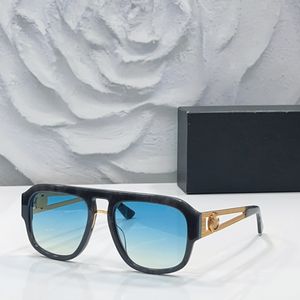 Luxury designer Sunglasses for women Fashion Attitude UV400 Protection Lens Square Full Frame Gold Color Plated Side Logo Gold Sunglasses New Come6745