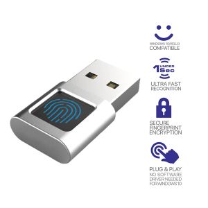 Geräte Zink -Legierung Material USB Fingerabdruck -Lesermodul -Gerät für Windows 10 Hello 11 Biometrie -Sicherheitsschlüssel