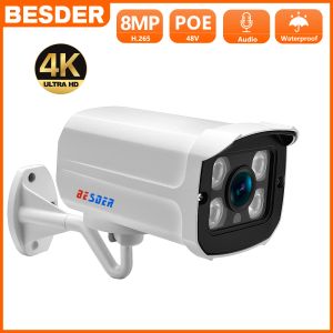 Telecamere Besder largo angolo largo 2,8 mm 2MP 4MP 5MP da 8 MP IP fotocamera IP Wateroproof Surveillance P2P RTTSP Bullet CCTV Avviso e -mail Avviso email Xmeye Outdoor