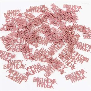 Party Decoration Rose Gold Glitter Happy Birthday Confetti Table Scatter Decorations For Baby Shower