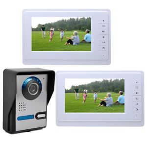 Webcams Yobang Güvenlik Ev Güvenliği 7'ninch Monitör Kablolu Video Kapısı Telefon Kapı Zili Giriş Sistemi 1 ~ 2 Monitör +1 Kamera Kiti