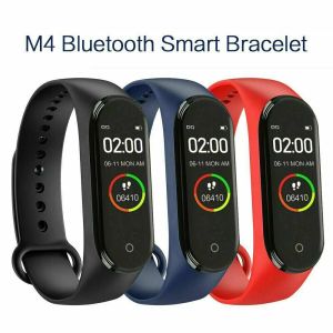 Armbänder M4 Smart Wristband für Xiaomi Huawei Ehrenband Bracelet Herren Frauen Sport Uhren Fitness -Tracker Smartband Smarthwatch