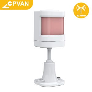 Detektor CPVAN Infraröd larmdetektor Human Body Sensor 433MHz Security Home Alarm System PIR Motion Sensor Detector