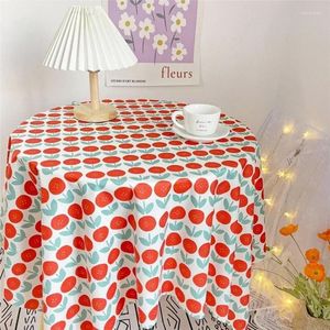 Table Cloth Ins Korean Floral Combination With Lace White Yarn Fresh Desk Coffee Cute Style V1D3746