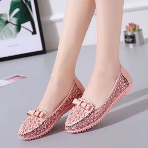 Casual Shoes for Women 2024 Breattable Women's Flats Summer Mesh Loafers Flat Applicies Bow Tie Soft Bottom Slip-On Ladies