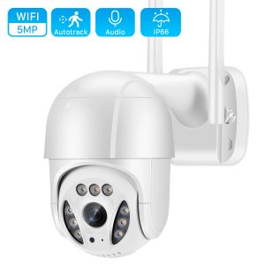 Kamery 5MP WiFi kamera IP Outdoor 3MP AI Wykrywanie człowieka Automatyczne śledzenie PTZ Kamera 1080p Kolor IR Nocny wizja zabezpieczenia CCTV Kamera CCTV