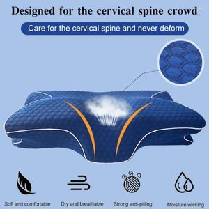 Yastık Bellek Köpük Yatak Şeklinde Ergonomik Servikal Uyku Rahat Boyun Koruma Kelebek