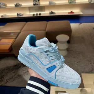Designer Trainer Sneaker basketball sneakers aquamarine color Luxury brands of the highest quality All-match low-top sneakers Men's sneakers Fashion board shoes