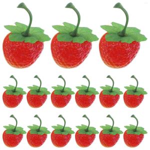 Decorazione per feste 30 PC Modelli SIMEFICATI SIMOLARE STRAWBERGHERE COPERTANE COPERTANE FINCIONI FRUTTO CUTTO SULLA DECORAZIONI DEL BAGNI BASSO