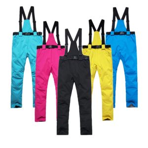 Suits Men Women Warm Waterproof Snow Pants Outdoor Ski Snowboard Skate Bibs Snow Pants