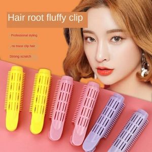 4 PCS女性用の天然ふわふわヘアクリップ