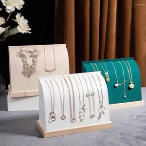 Jewelry Pouches Fashion Solid Wood Base Large Size Stand Wooden Multiple Easel Showcase Display Holder Storage Convenient For Necklace