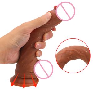 おもちゃOlo Strapon Butt Anal Plug Female Masturbation Supergig with Suction Cup Realistic Dildo Sex Toys for Woman