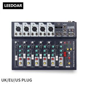 Equipment 7 Channel Mixing Console Bluetooth Usb Sound Card Pro Audio Equipment Mixer Audio Professional Digital Portable Video Consumer