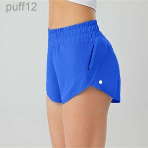 Lu Womens Sports Yoga Shorts High-Rise Lined Pockets Fitness Wear Women Short Pants Girls Runing ElasticLu882402.5インチinseam G182