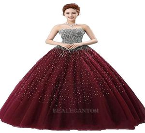 2017 Real Po Ruffles Long Ball Gown Two Pieces Quinceanera Dresses With Organza Pärled Plus Size Prom Pageant Debutante Party G3474488