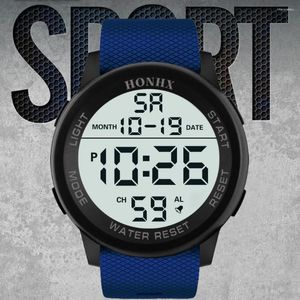 Armbanduhren Mode Outdoor Sport LED Watch Männer Multifunktions Uhren Wecker Waterdes digitales Militär Reloj Hombre