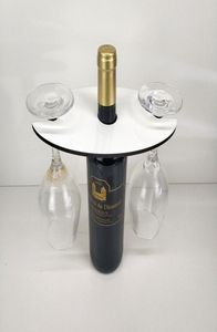 sublimering röd vin flaskhållare mdf tom värmeöverföring utskrift diy tryck vinglas hållare hem dekoration party leverans8666583