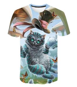 new Outlet Factory direct s summer new cartoon devil surfing European and American trend digital printing shortsleeved Tshir4103871