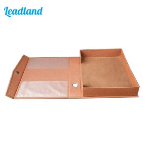 Fil A4 PU LEATHER FILE RACK HOLDER Dokument Tray Paper Storage Box Clip Holder Office Present File Desk Organizer