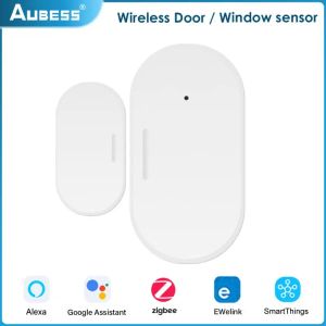 Detector eWelink Zigbee Smart Door Open/Close Detector Door Window Sensor For Home Security Door Magnetic Sensor For Alexa Google Home