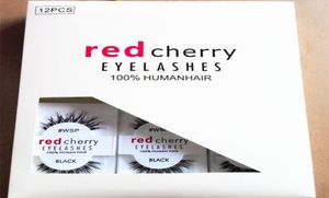 Czerwone Cherry Falsze rzęsy WSP 523 43 747M 217 Makeup Professional Faux Nature Long Niechlujne rzęsy skrzydełkowe rzęsy Wispies6197999