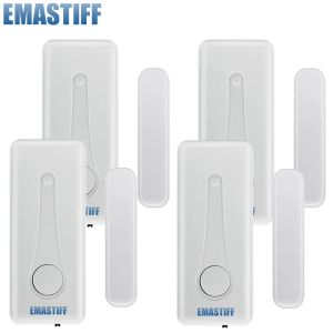 Sensor da porta da janela de câmeras para 433MHz Tuya Home WiFi GSM Secreting Alarm System Detect Door Open / Close