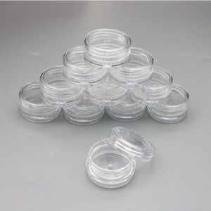 mini 3g ps plastic jar 3g gram pot 3ml sample jar cosmetic tiny containers for travel Make Up, Eye Shadow, Nails, Powder, Gems
