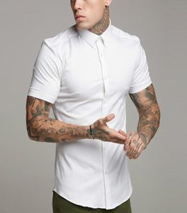 JANEIRO NOW Brand Classic Men Shirts Dress Social Sleeve Summer Tee Plain White Shirt Casual Man Roupas Slim Fit Camisetas7301982