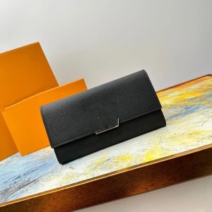 2023 Högkvalitativ lyxig capucines Designer Wallet Fashionabla Classic Women's Leather Handbag dragkort Kortväskan Wallet 4 Färger