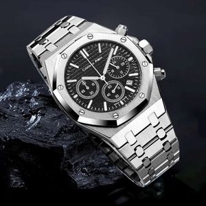 26 Steel Band Calender Fashion Waterproof Quartz Six Pin Men's Watch