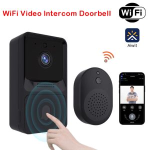 Campainha 1080p de alta resolução Visual Smart Security Doorbell Câmera de vídeo sem fio da campainha com monitoramento da IR Night Vision Real Time