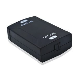 Nova entrada coaxial de entrada RCA para Toslink de saída óptica Adaptador de conversor de áudio digital para transformar a formato de áudio para RCA em adaptador de toslink para