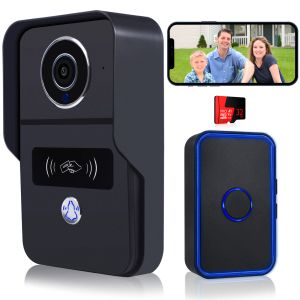 Intercomo 1080p Wireless Video Doorbell Camera, Wi -Fi Video Intercom Smart Video Door Phone Intercom Home Doorbell Smart Camere Tuya App