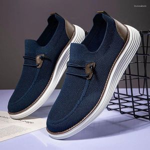 Случайные туфли Fujeak Classic Men's Sneakers Slip-On Lofers для мужчин модные бизнес-бизнес Moccasins Office Work Flats Trend Driving обувь